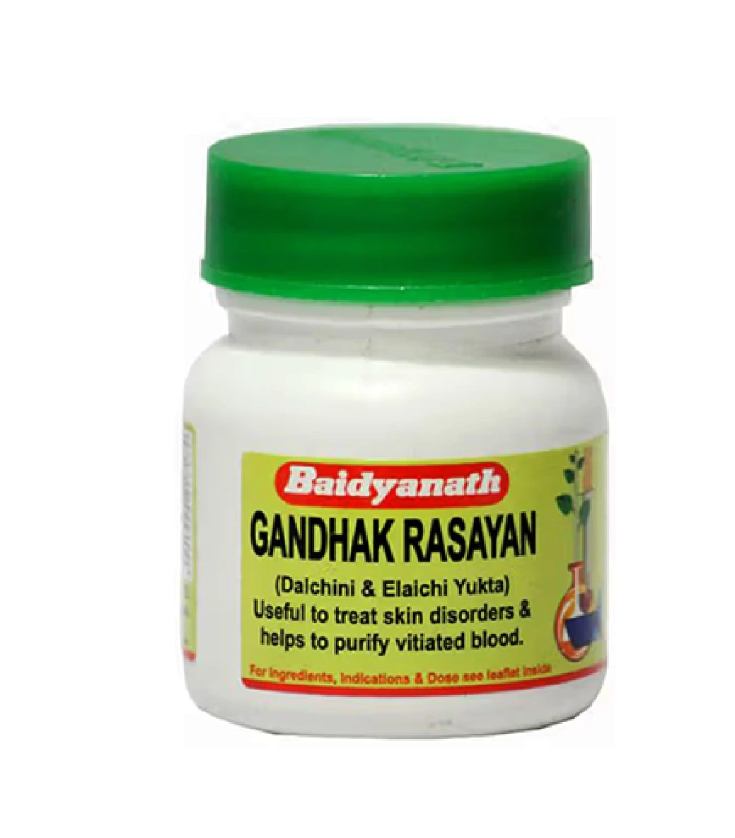 Baidyanath Kolkata Gandhak Rasayan for Skin Disorders and Overall Wellness