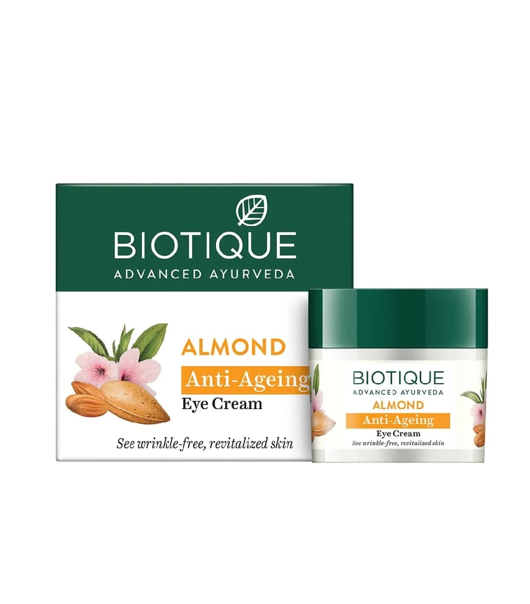 Biotique Advanced Ayurveda Bio Almond Eye Cream to Nourish Skin