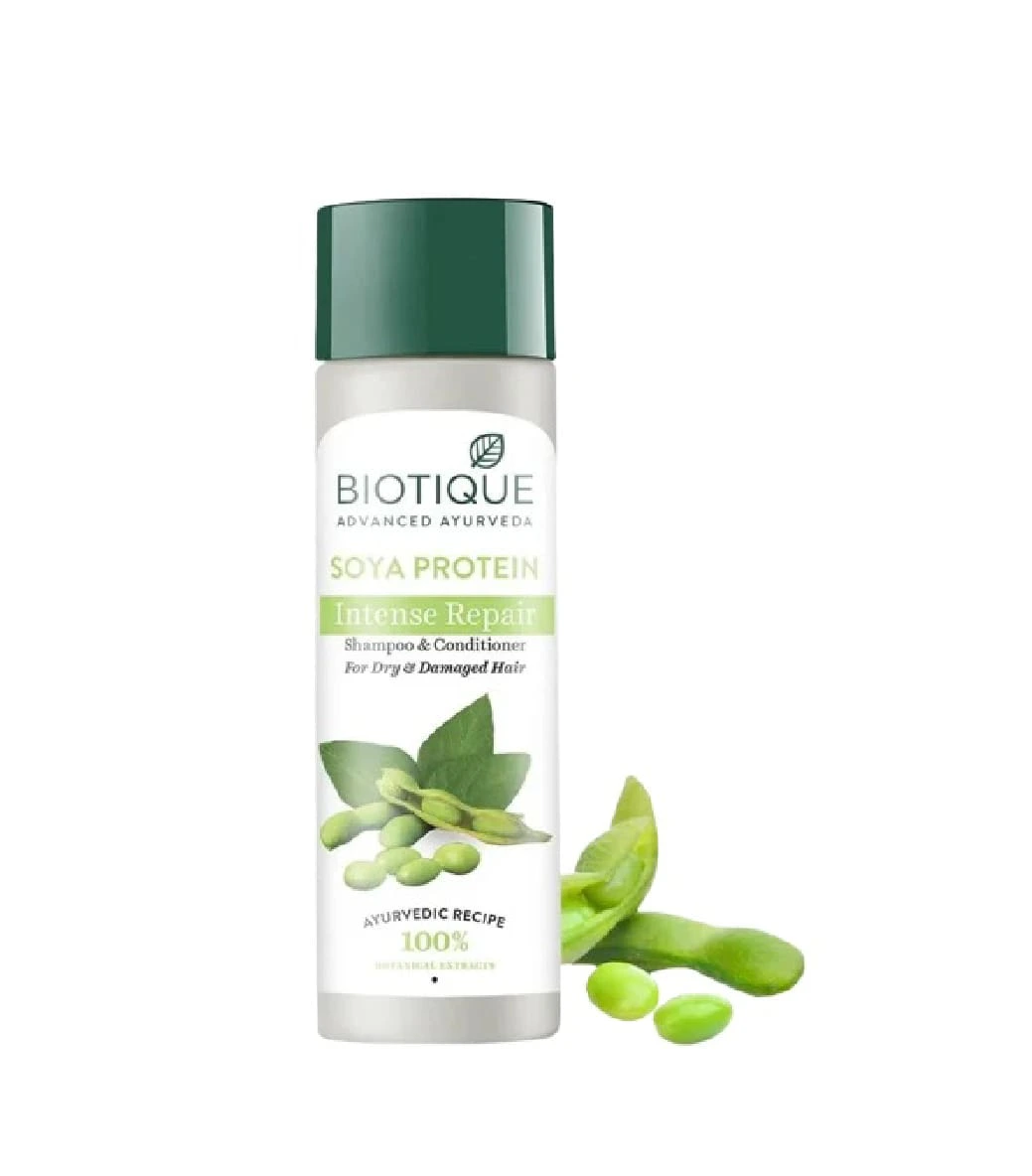 Biotique Advanced Ayurveda Bio Soya Protein Shampoo to Restore Hair Vitality