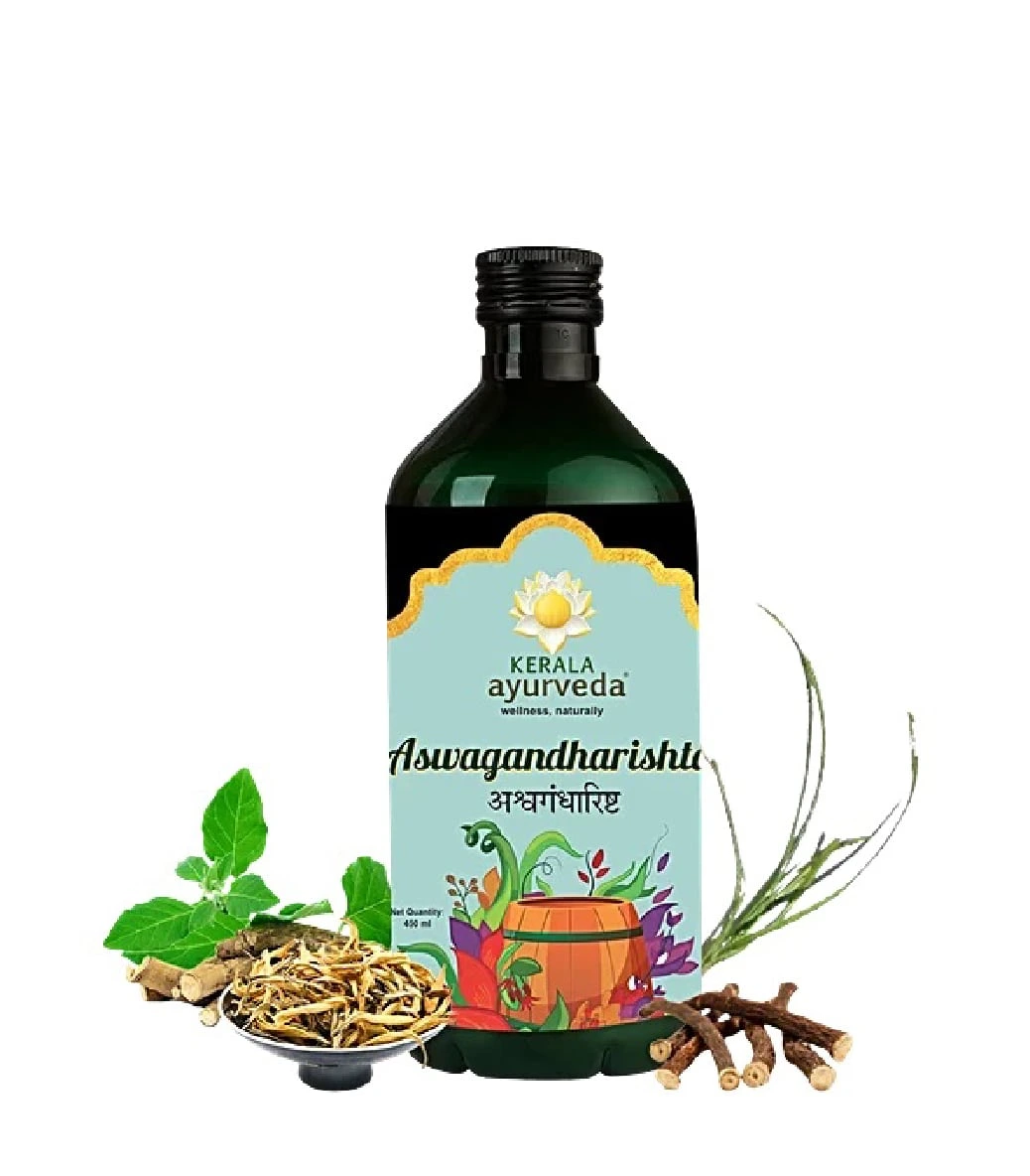 Kerala Ayurveda Aswagandharishtam 450 ml, a Natural Health Booster for Men and Women