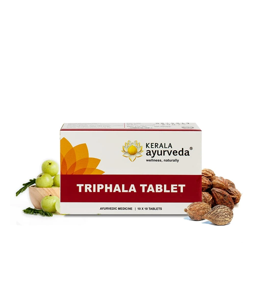 Kerala Ayurveda Triphala Tablets Improve Digestion for Gut Health and Well-Being